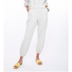 🆕Generation Love Rena Crystal Jeweled Cream Color Jet Stream Sweatpants